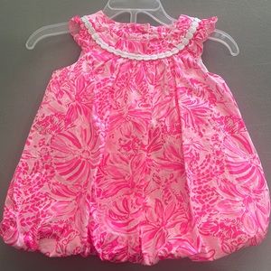 Lilly Pulitzer pink and white dress